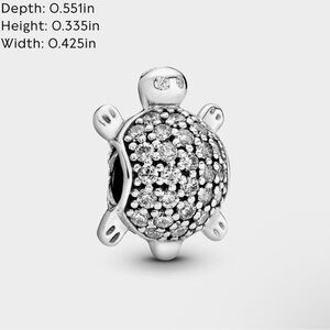 Pandora Sparkling Pavé Sea Turtle Charm